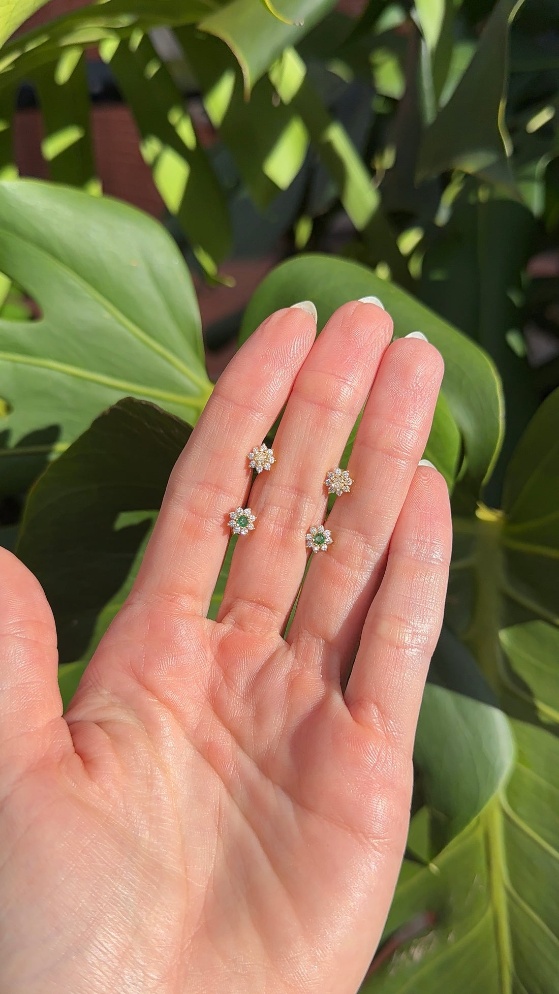 Pendientes margarita.