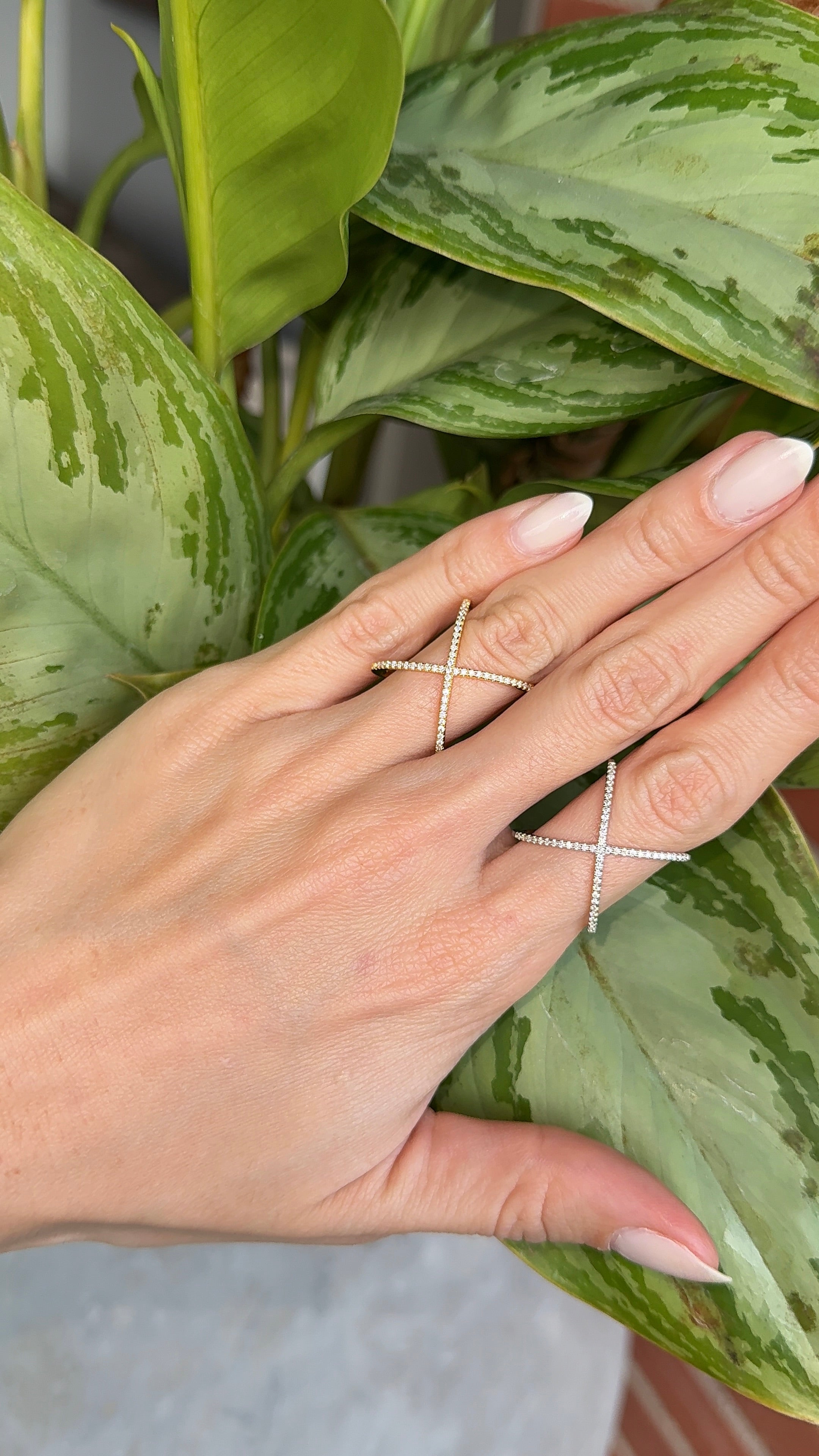 Anillo X moissanita.