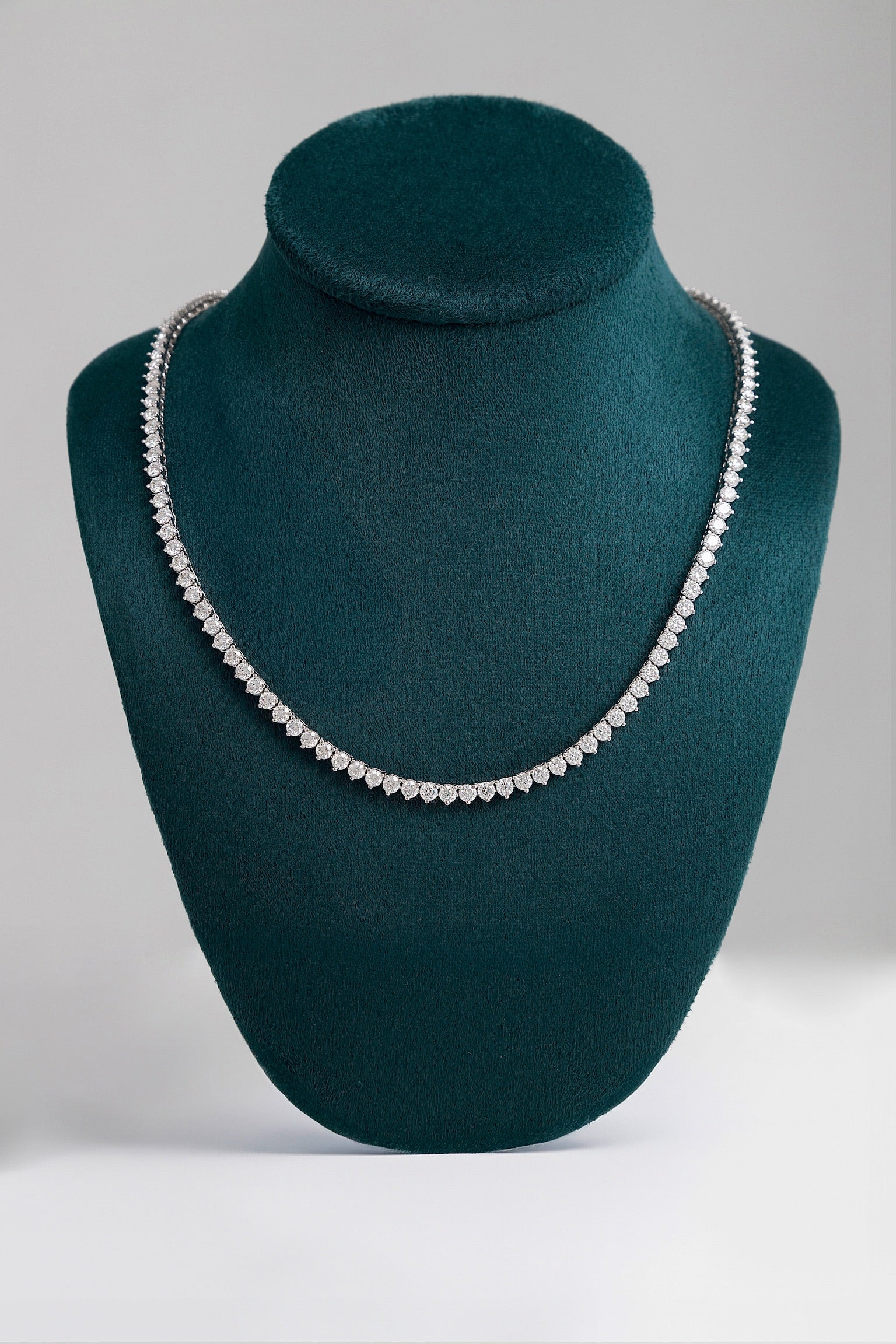 Collar tenis moissanitas 3mm.