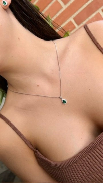 Set halo gota esmeralda.