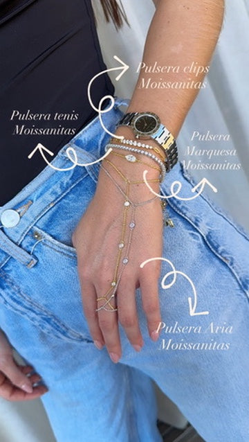 Pulsera Aria moissanita.