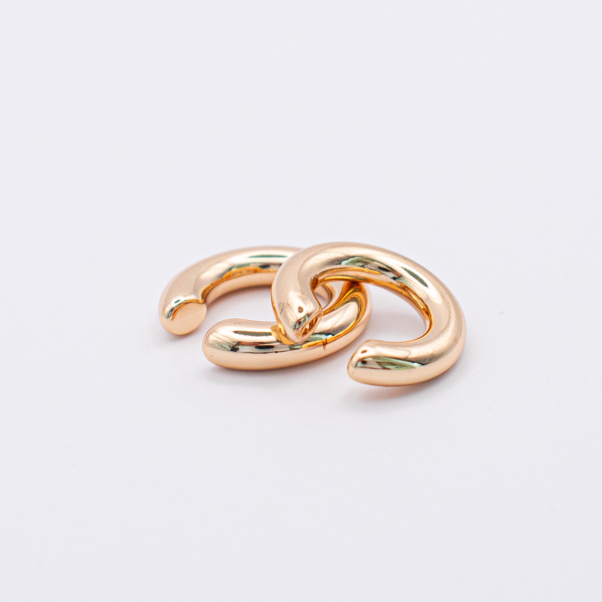 Par earcuff doble chuncky liso.