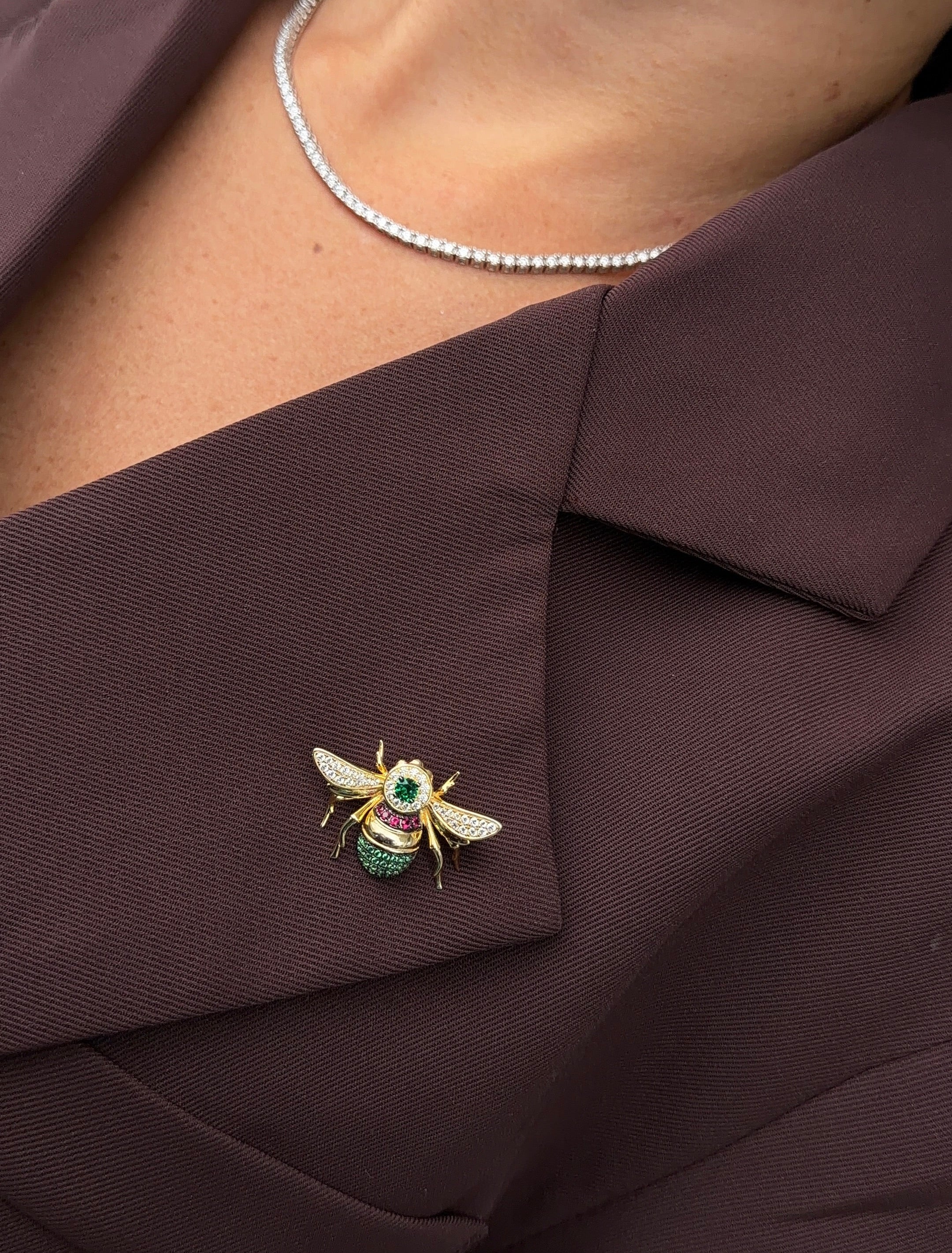 Broche abeja.