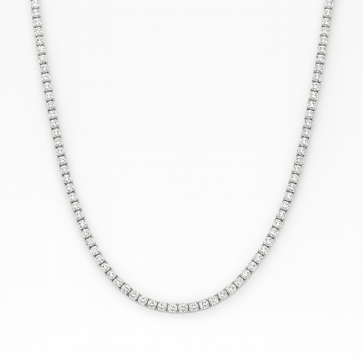 Collar tenis moissanitas 2mm.