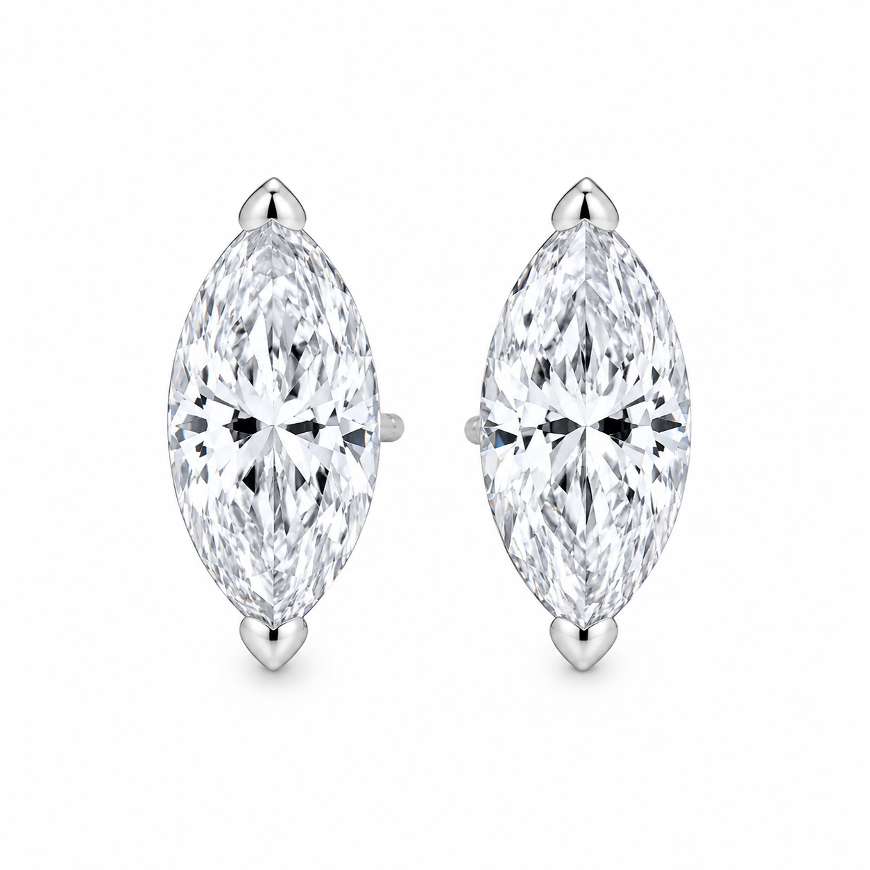Pendientes marquesa moissanitas.
