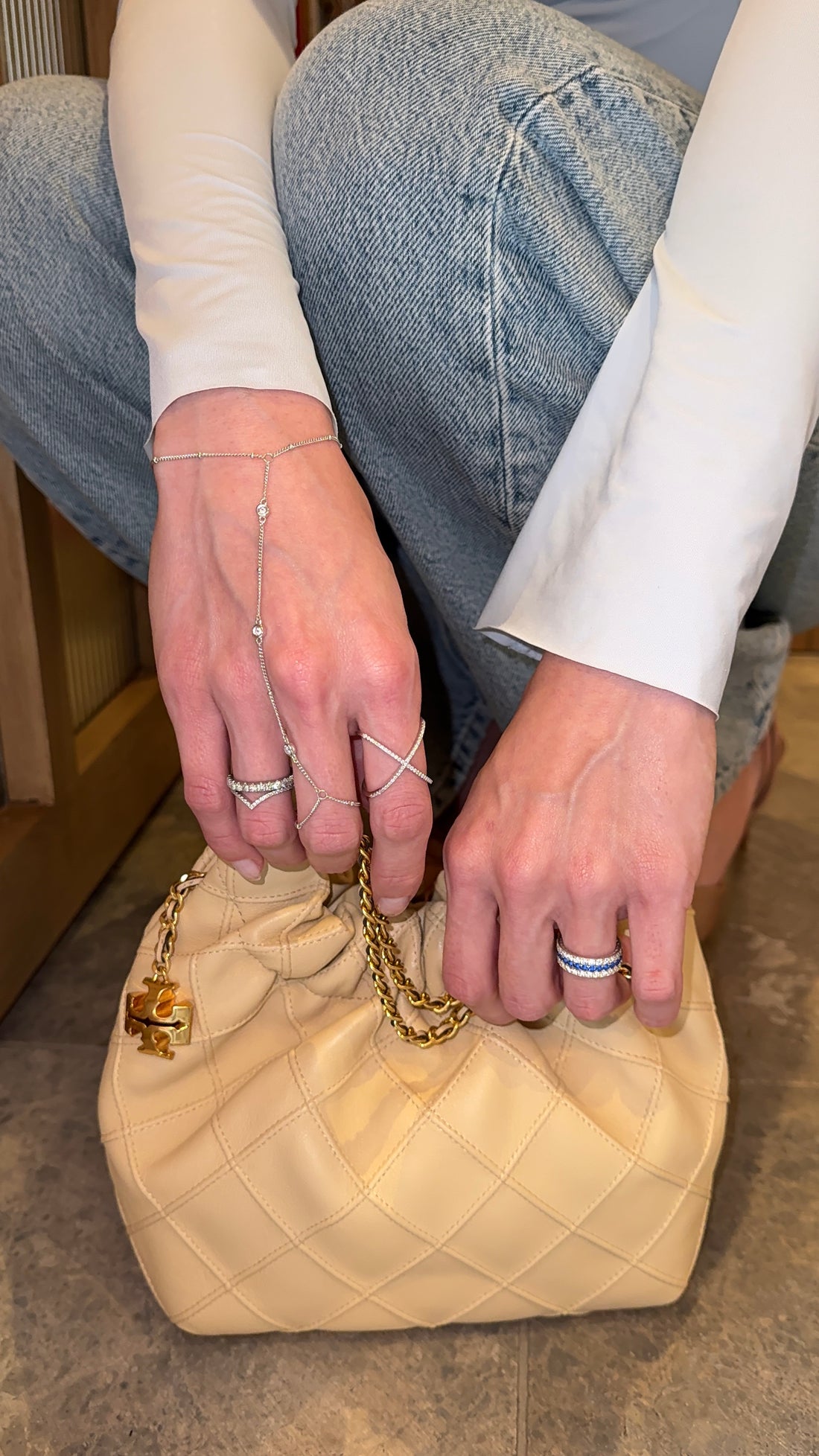 Anillo X moissanita.