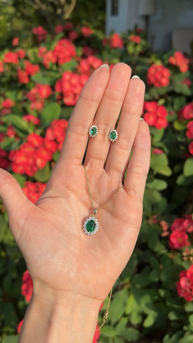 Set princesa diana esmeralda.