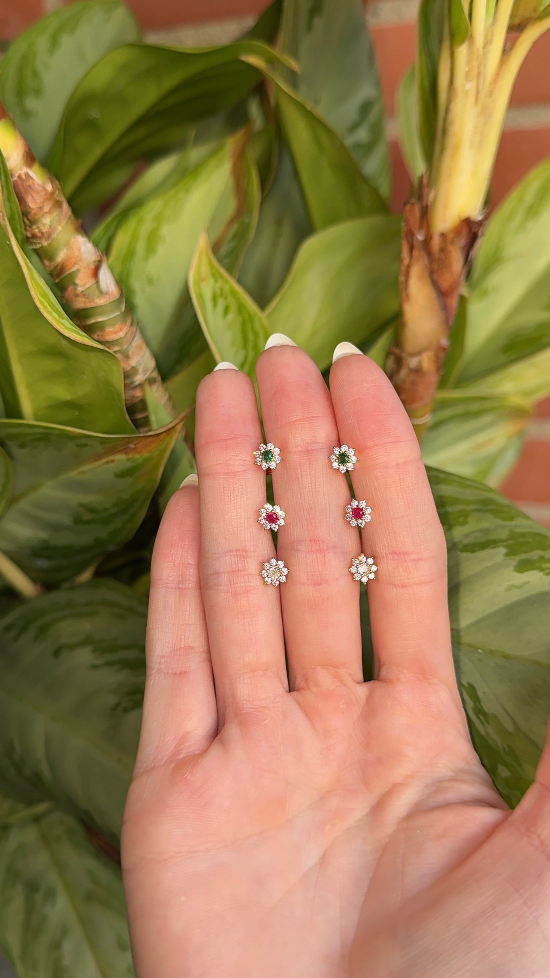 Pendientes margarita.