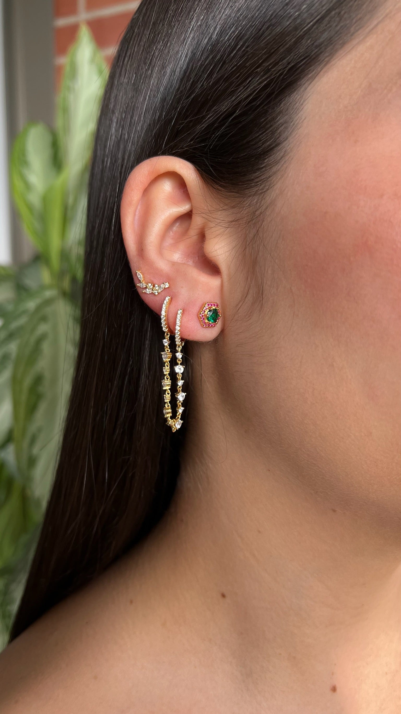 Par stud con circones.