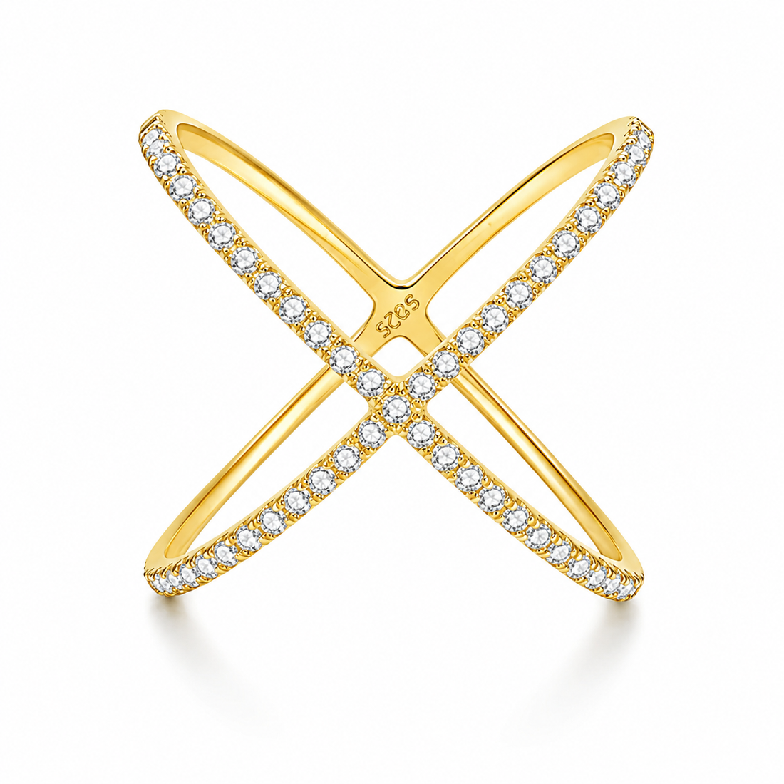 Anillo X moissanita.