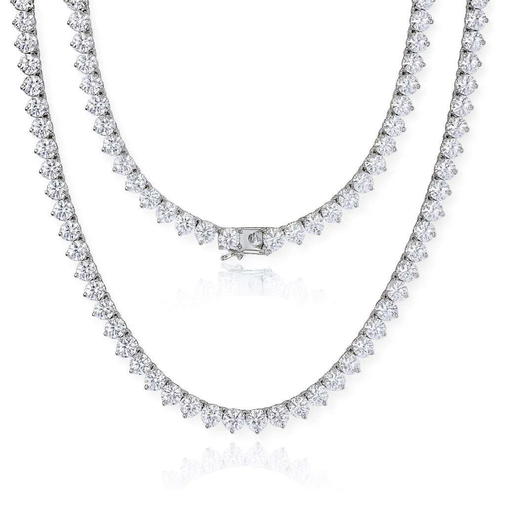 Collar tenis moissanitas 3mm.