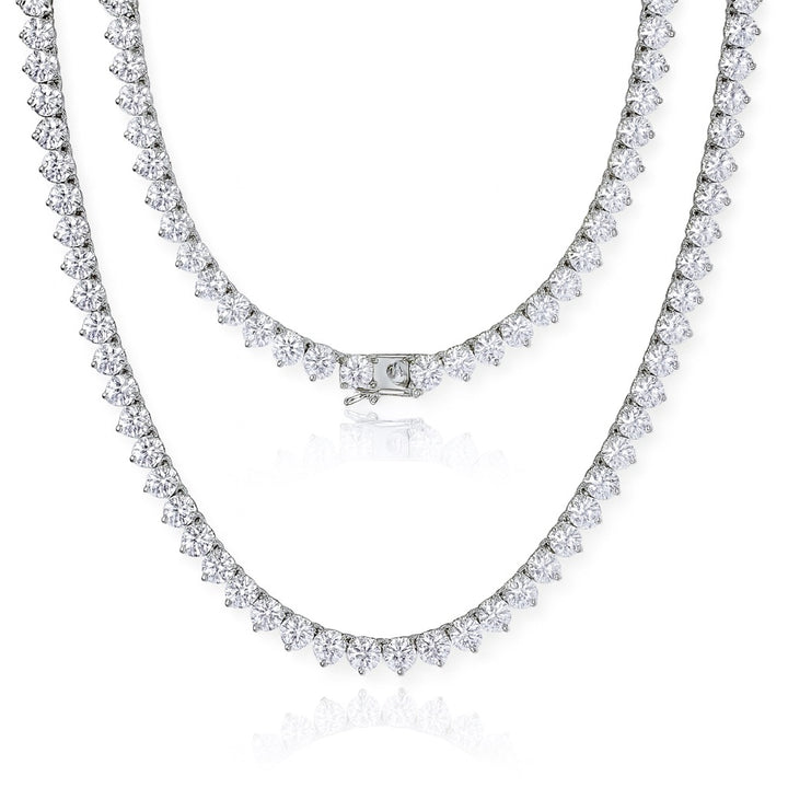 Collar tenis moissanitas 3mm.