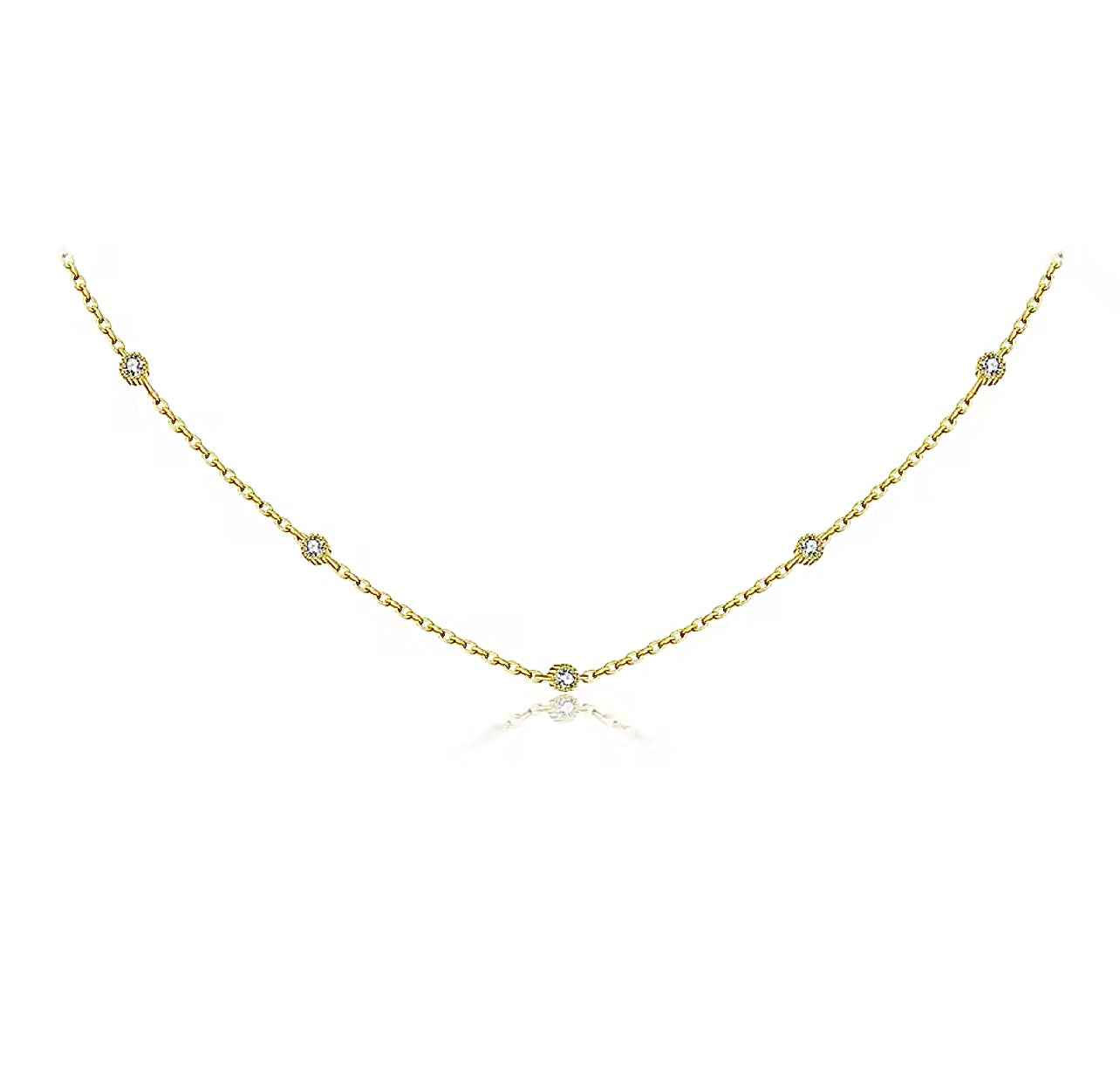 Collar circones espaciados.