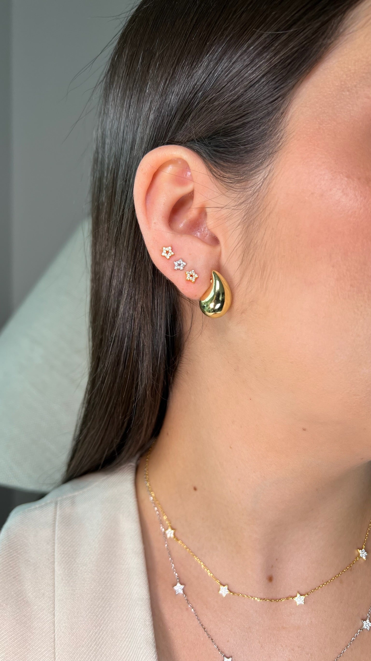 Pendientes estrellas.