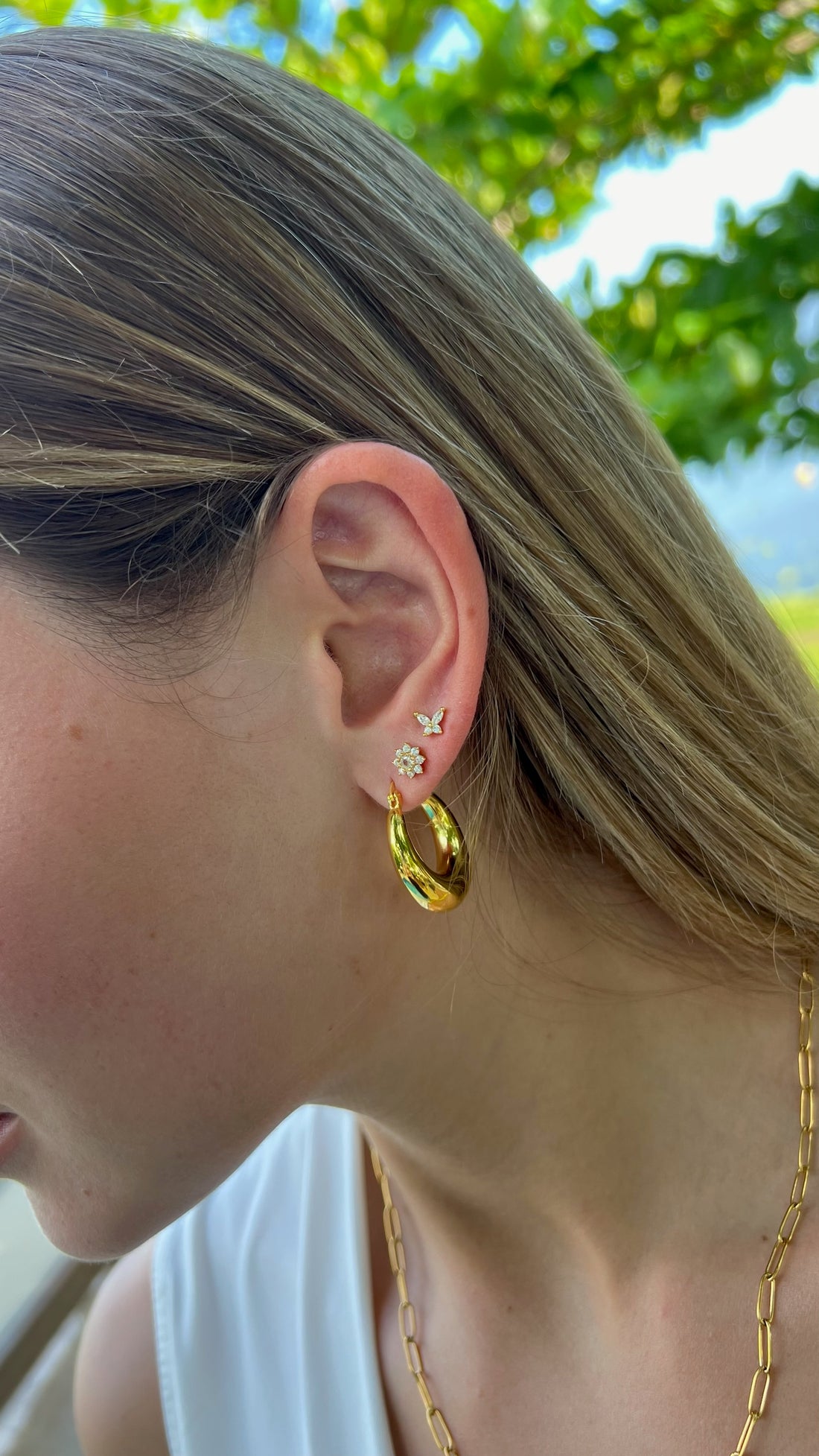 Pendientes margarita.