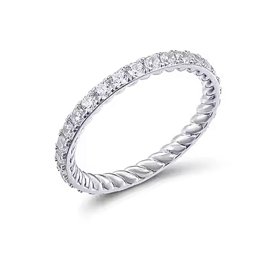 Anillo cintillo circones