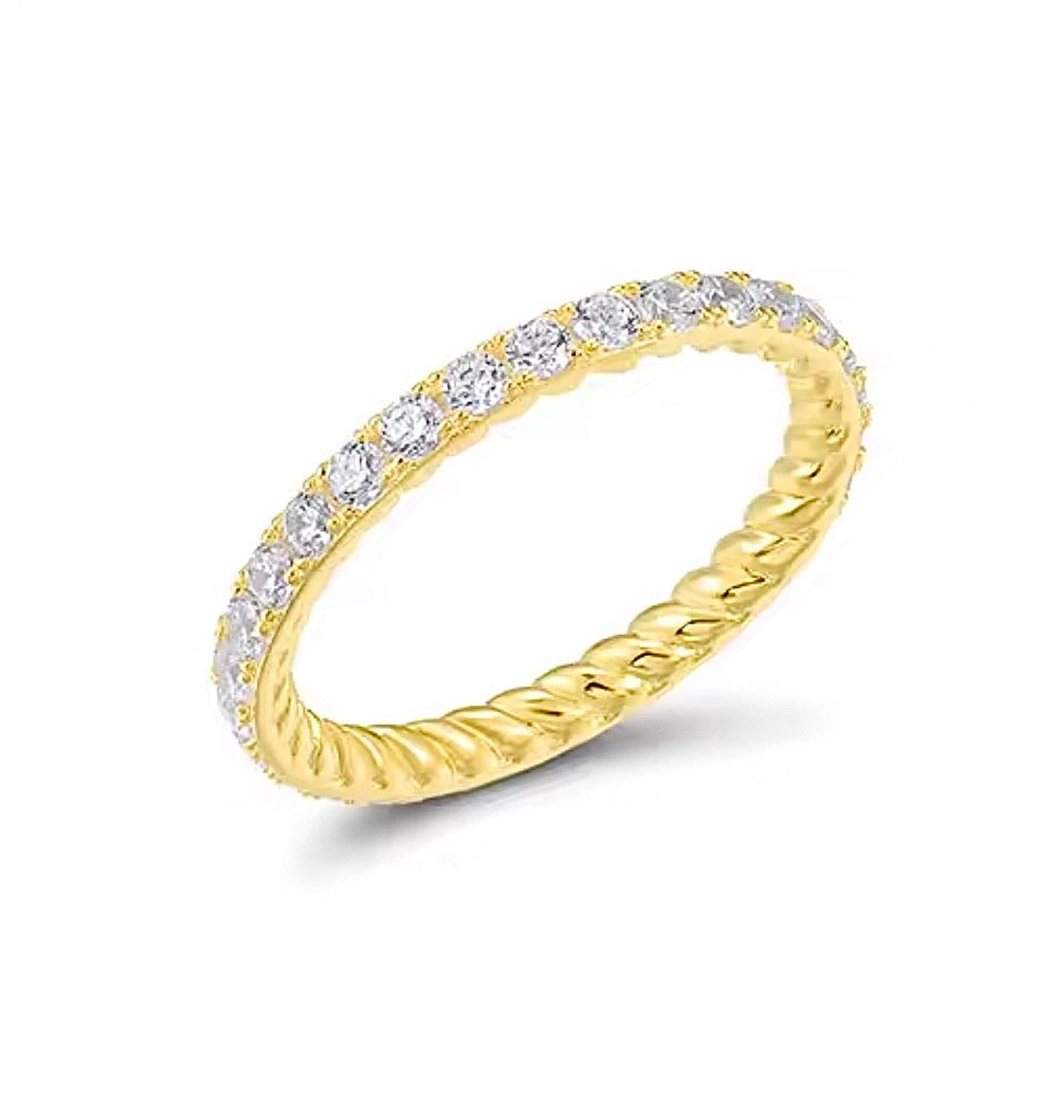 Anillo cintillo circones