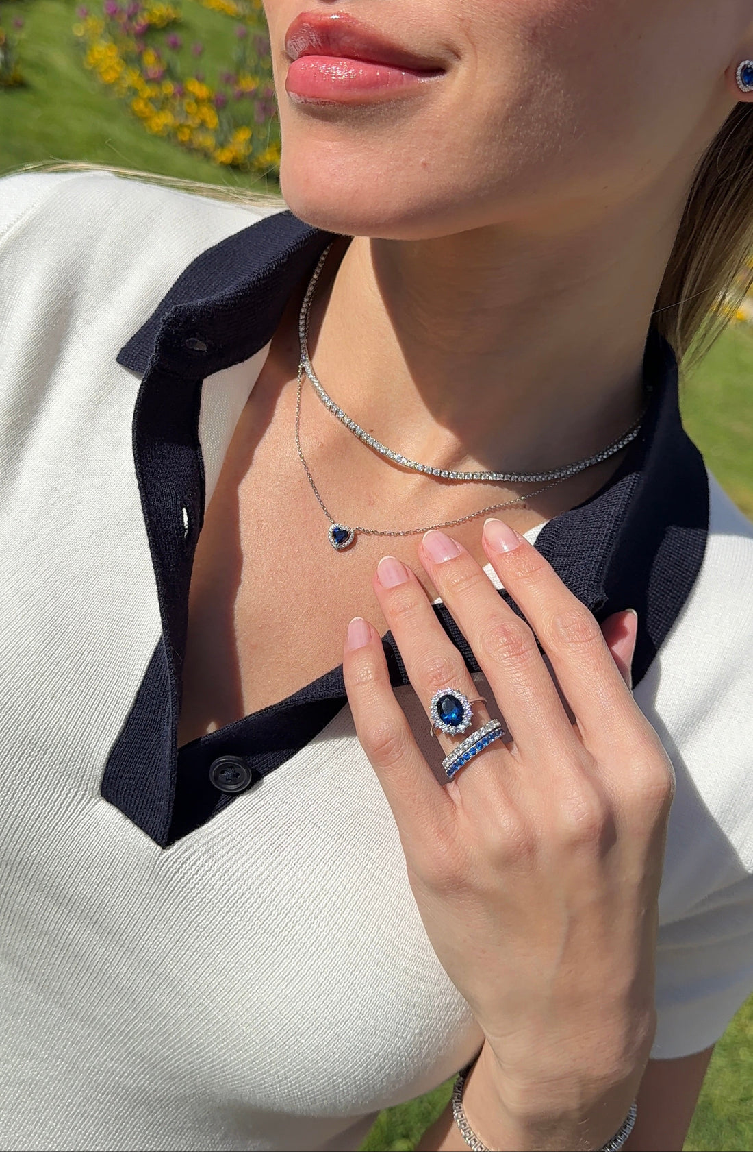 Anillo cintillo circones