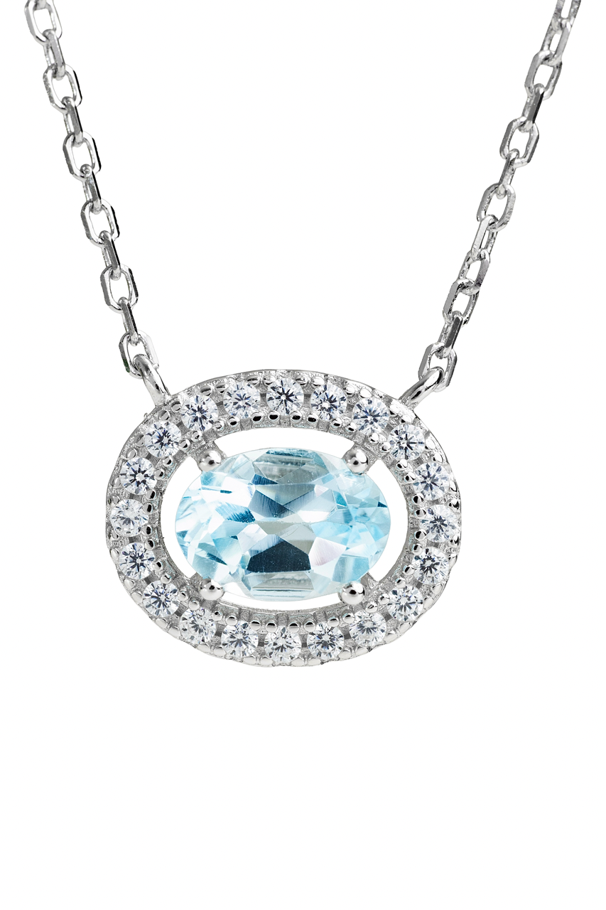 Set halo topacio natural.