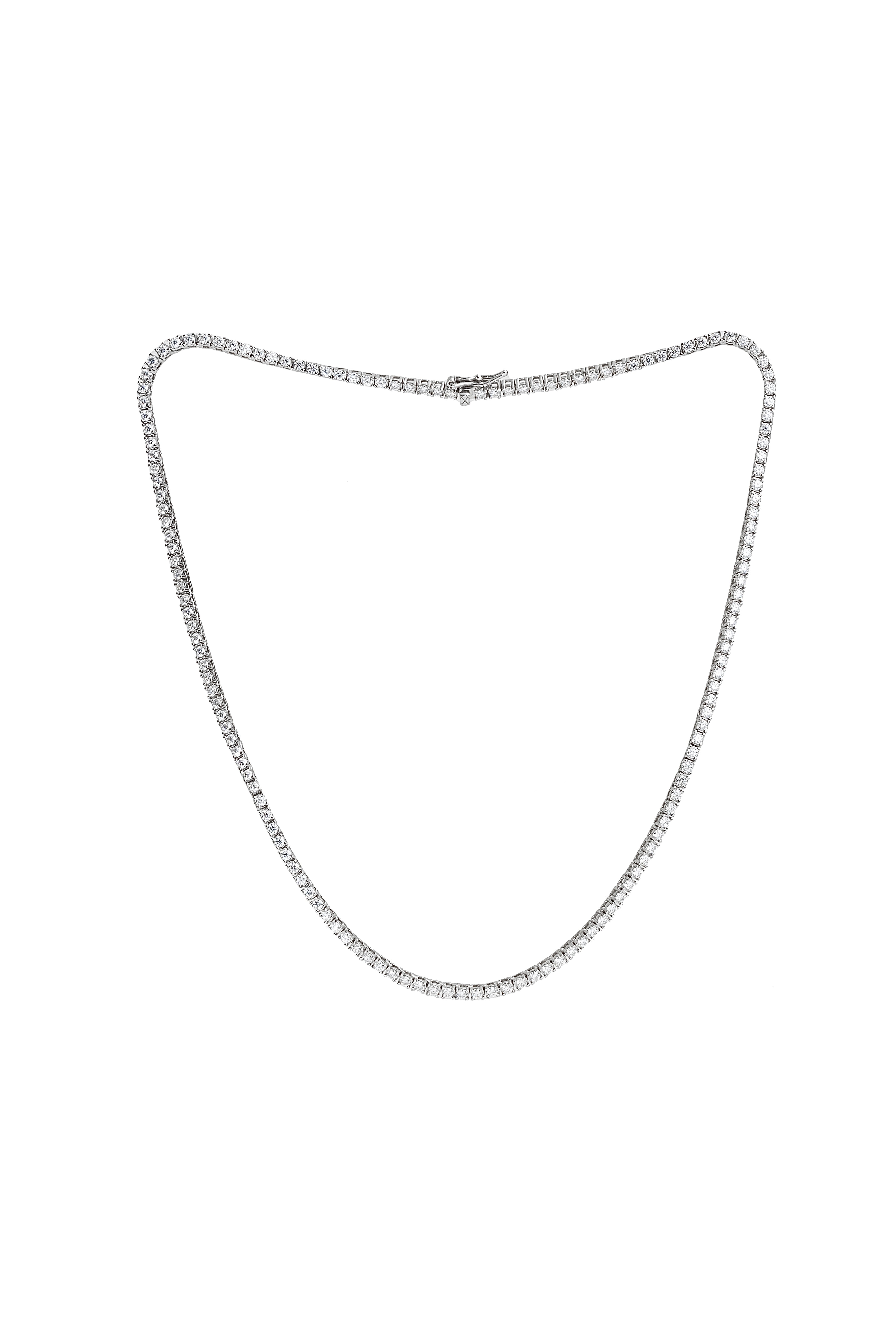Collar tenis moissanitas 2mm.