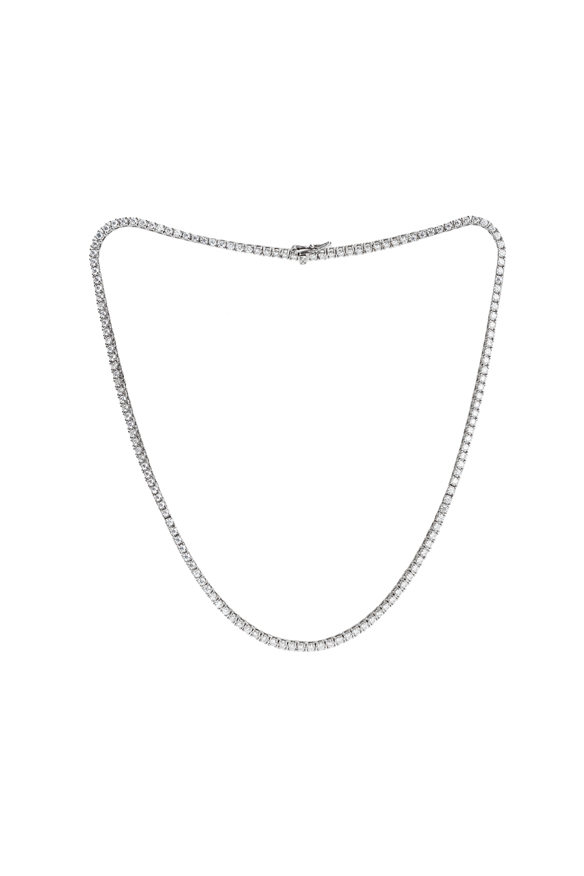 Collar tenis moissanitas 2mm.