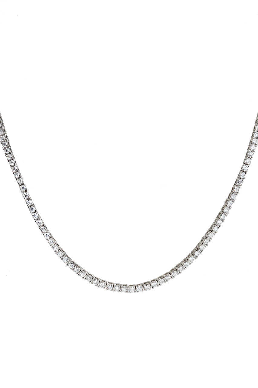 Collar tenis moissanitas 2mm.