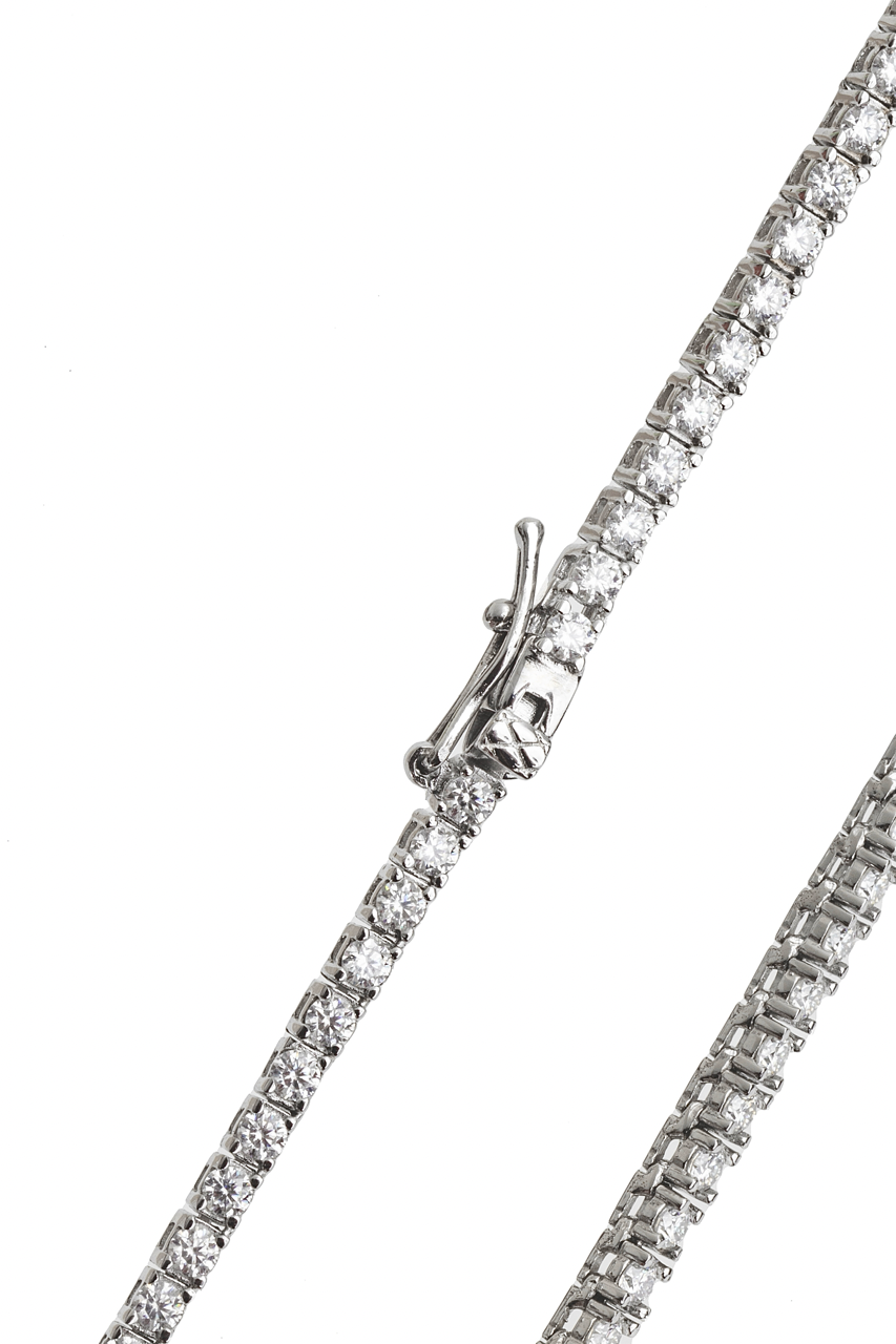 Collar tenis moissanitas 2mm.