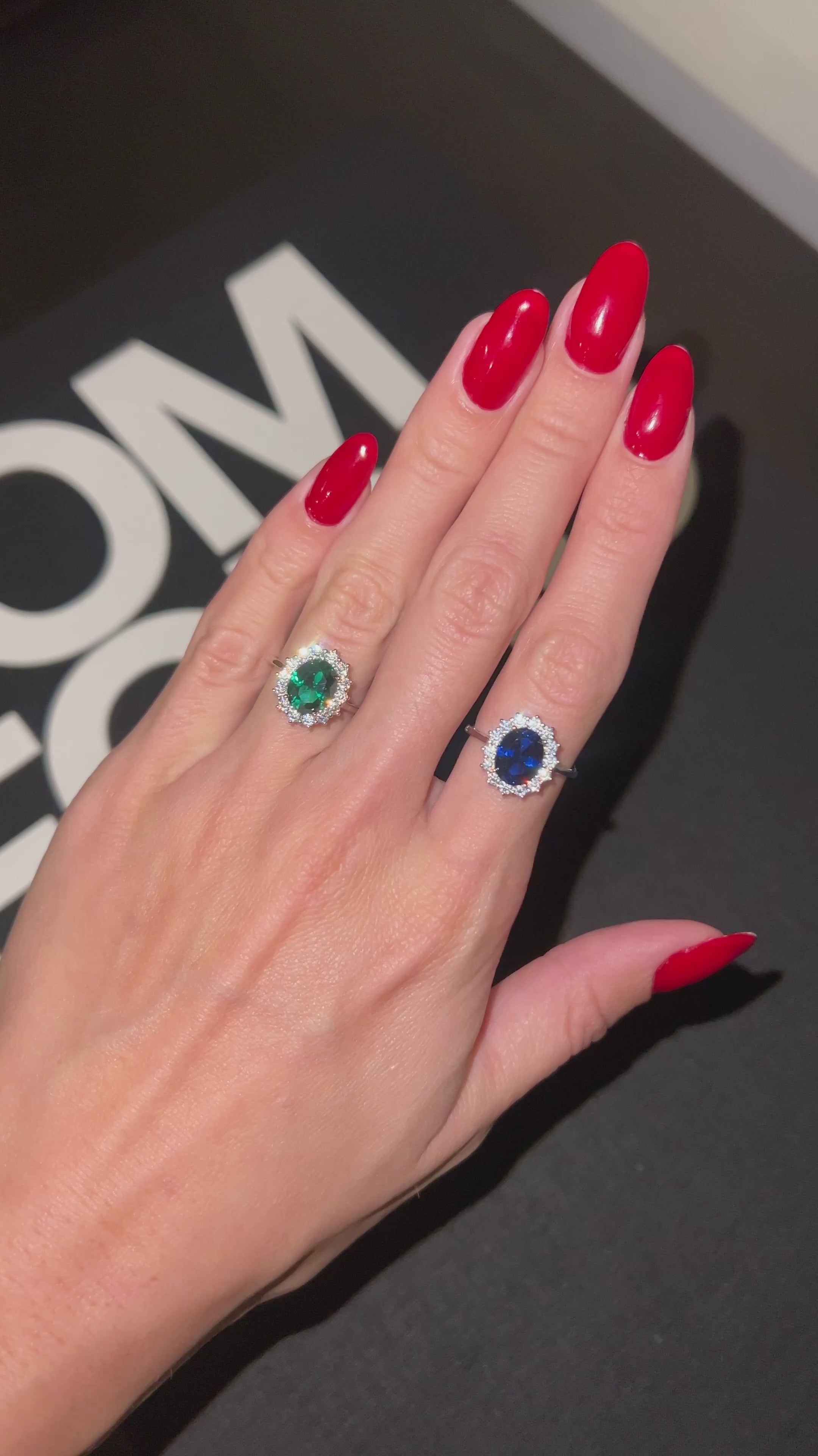 Anillo princesa Diana Zafiro.