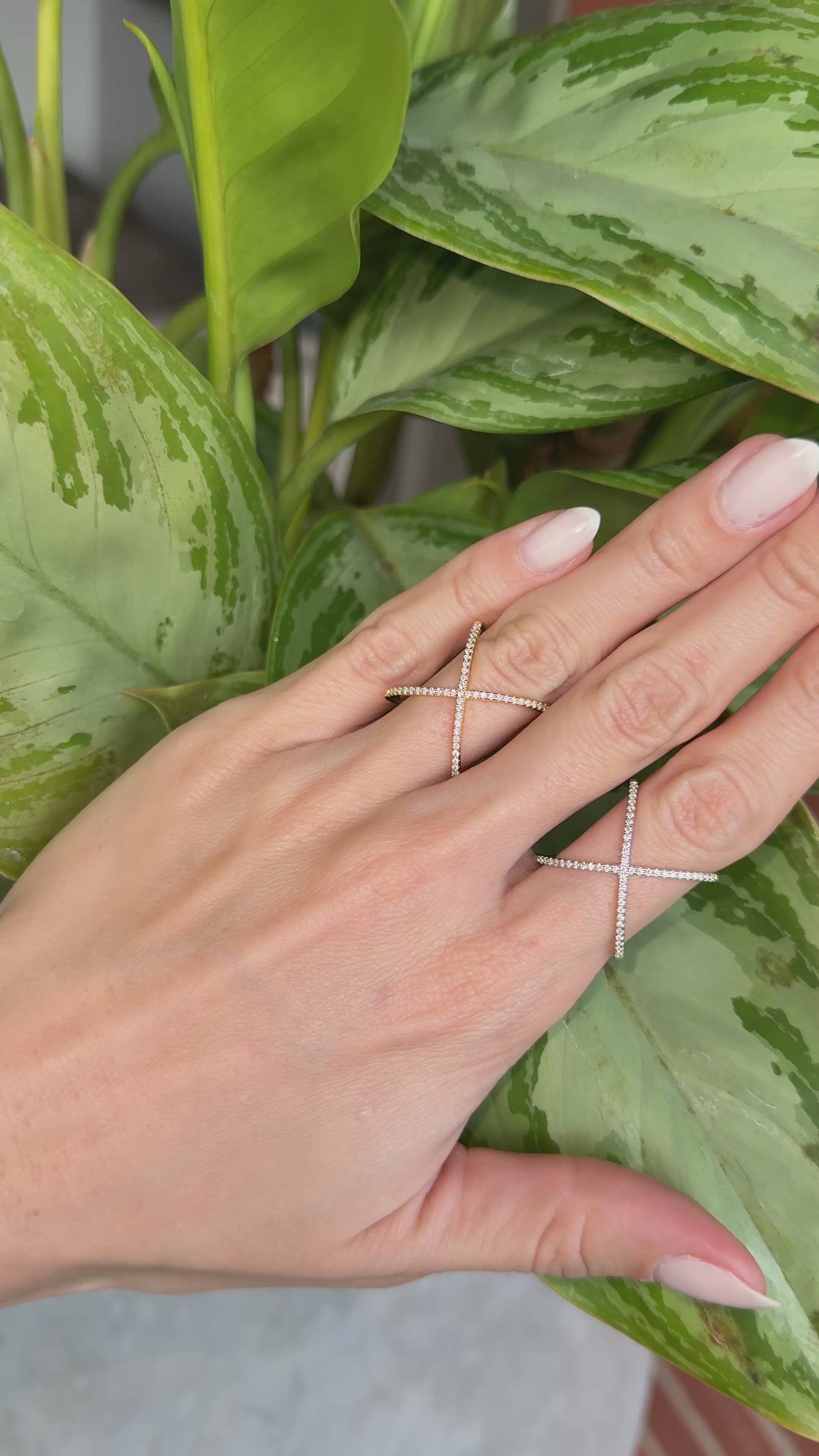Anillo X moissanita.
