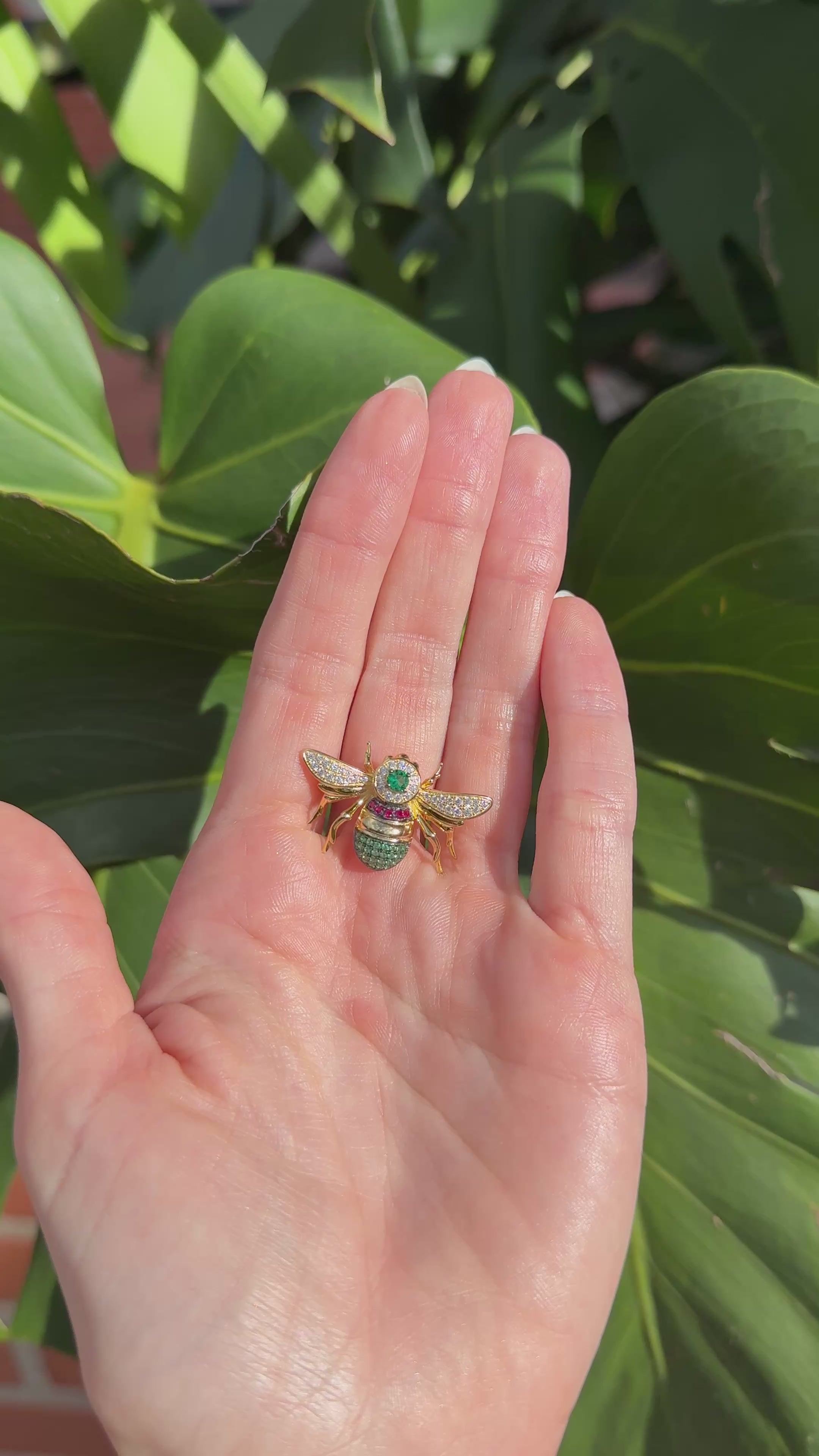 Broche abeja.