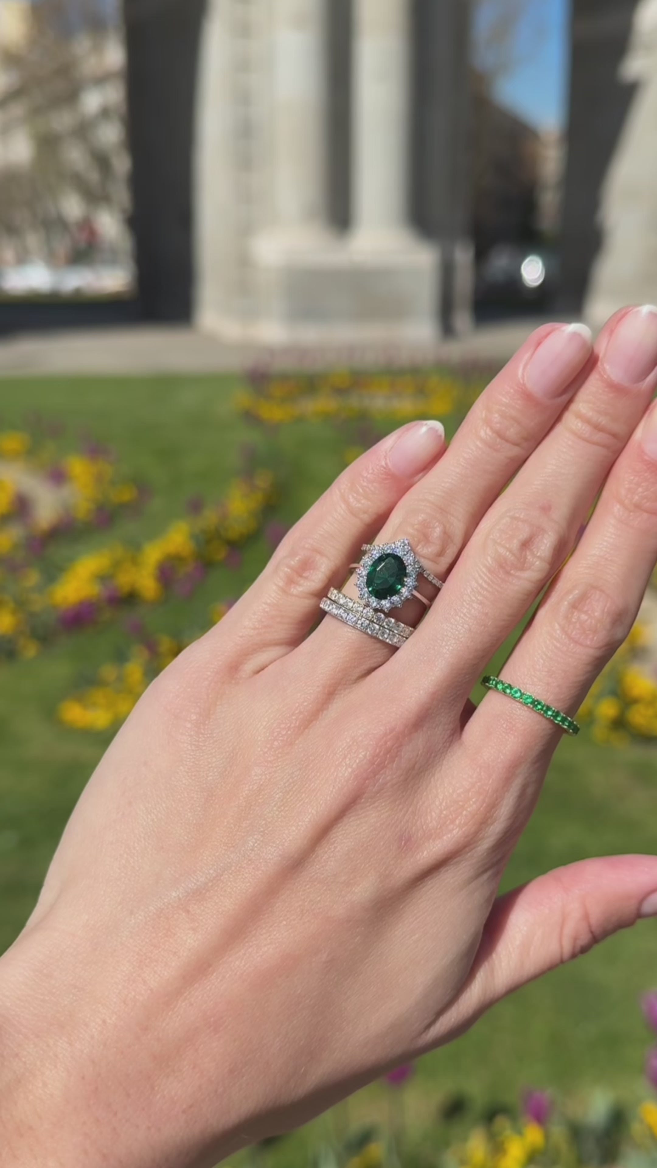 Anillo cintillo circones